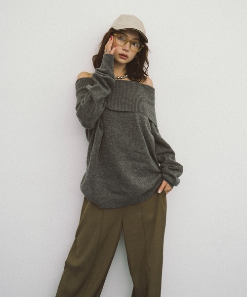 HANNE(アン)の「ピンタックハイウエストパンツ(その他パンツ・レディース・ブラック/カーキ/グレー・FREE/SMALL)」の15枚目の写真