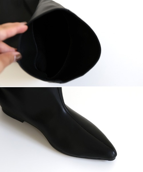 セール】ワイドシャフトロングブーツ（ブーツ）｜select MOCA