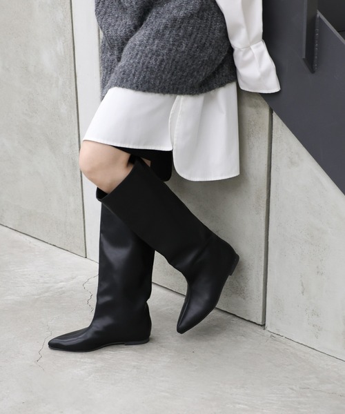 2 cm ワイドシャフトロングブーツ⭐︎値下げ 2 cm ワイドシャフトロングブーツ⭐︎値下げ ブーツ ワイドシャフト