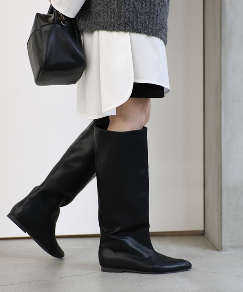 ワイドシャフトロングブーツ（ブーツ）｜select MOCA（セレクトモカ