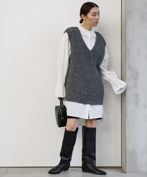 ワイドシャフトロングブーツ（ブーツ）｜select MOCA（セレクトモカ