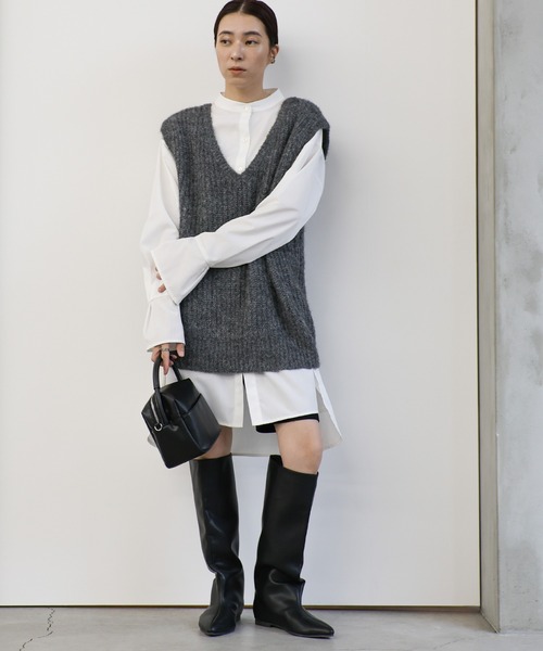 セール】ワイドシャフトロングブーツ（ブーツ）｜select MOCA