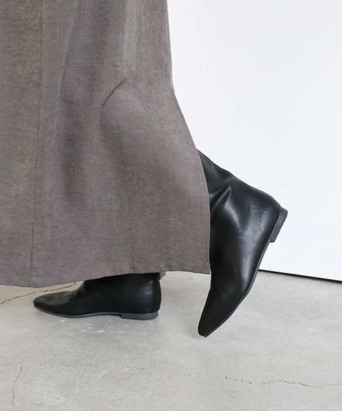 select MOCA（セレクトモカ）の「ワイドシャフトロングブーツ（ブーツ・レディース・ブラック・MEDIUM/LARGE/SMALL）」の21枚目の写真