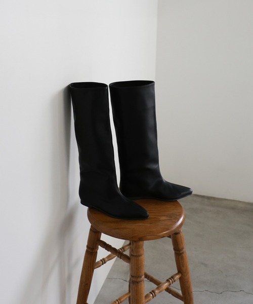 select MOCA（セレクトモカ）の「ワイドシャフトロングブーツ（ブーツ・レディース・ブラック・MEDIUM/LARGE/SMALL）」の19枚目の写真