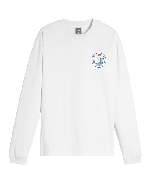 NEW BALANCE（ニューバランス）の「ダイアモンドアスレチックス　ロングスリーブTシャツ（Tシャツ/カットソー・メンズ・ホワイト/ブルー・SMALL/MEDIUM/LARGE/X-LARGE/XX-LARGE）」の20枚目の写真