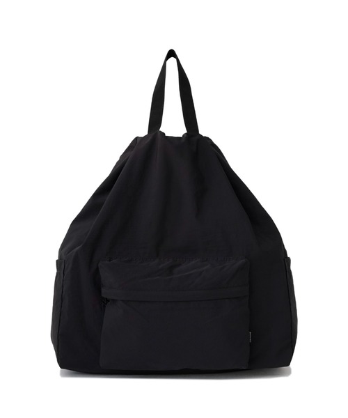 PACKING（パッキング）の「PACKING/パッキング/LIGHT LIGHT NYLON OXFORD NAP BACK PACK/ナイロンオックスフォード ナップバックパック/PA-045（バックパック/リュック・メンズ・ブラック・F）」の4枚目の写真