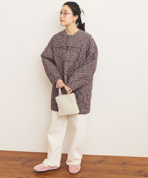 fig Ｌondon（フィグロンドン）の「Dorothy quilting coat（その他アウター・レディース・グリーン/ボルドー・FREE）」の11枚目の写真