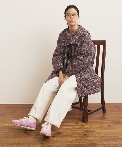 fig Ｌondon（フィグロンドン）の「Dorothy quilting coat（その他アウター・レディース・グリーン/ボルドー・FREE）」の5枚目の写真