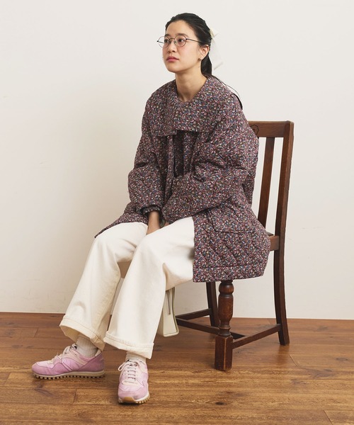 fig Ｌondon（フィグロンドン）の「Dorothy quilting coat（その他アウター・レディース・グリーン/ボルドー・FREE）」の15枚目の写真