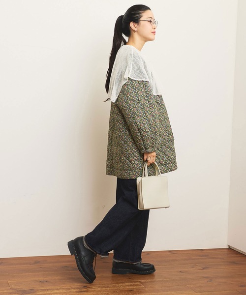 fig Ｌondon（フィグロンドン）の「Dorothy quilting coat（その他アウター・レディース・グリーン/ボルドー・FREE）」の20枚目の写真