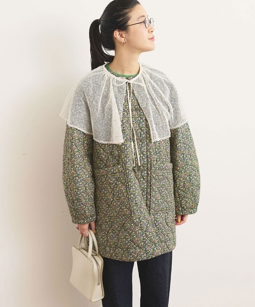 fig Ｌondon（フィグロンドン）の「Dorothy quilting coat（その他アウター・レディース・グリーン/ボルドー・FREE）」の10枚目の写真