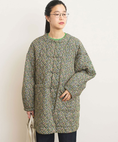fig London ドット柄ロングコート Fサイズ fig London（フィグロンドン）の「○Nylon taffeta stan CO