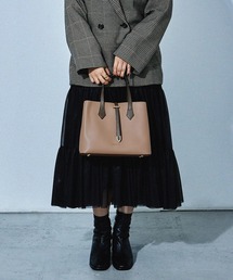 HUNDRED（ハンドレッド）の「フラップベルトトートバッグ 大容量 レディース シンプル ビジネス オンオフ兼用 きれいめ（トートバッグ）」