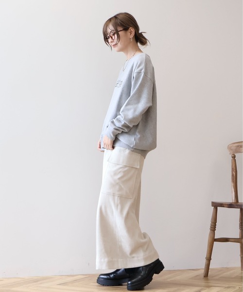 AMERICAN HOLIC(アメリカンホリック)の「Liberty Parkロゴ刺繍スウェット2(スウェット・レディース・グレー系その他・M/L)」の2枚目の写真