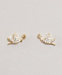 Zoule（ゾーラ）の「Zoule ゾーラ：ネイビーシリーズ　happy bird　幸せの鳥　ピアス（ピアス（両耳用））」