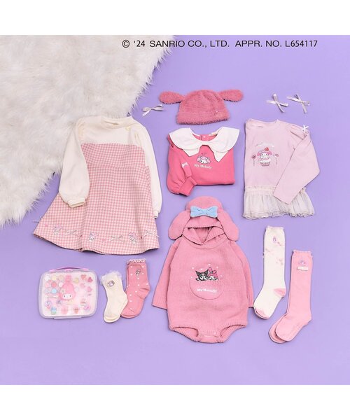 sanrio(サンリオ)の「マイメロディ・クロミ/フリルソックス(ソックス/靴下・キッズ・ブラック/アイボリー/ラベンダー/ピンク・18/15 /21/12)」の12枚目の写真