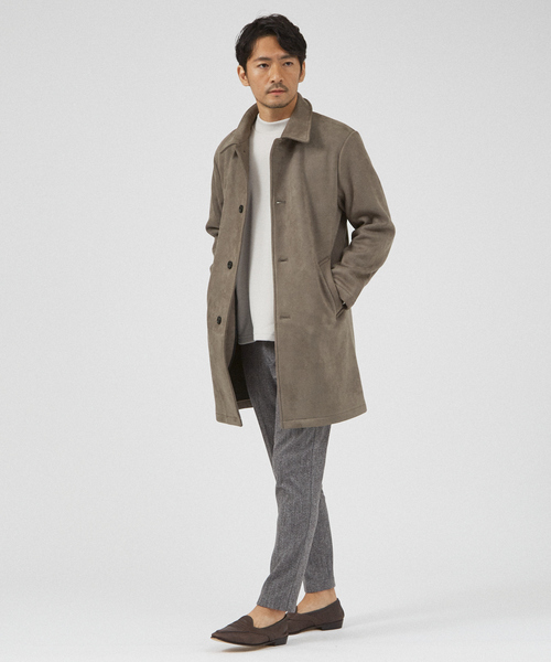 ABAHOUSE GRAY（アバハウスグレイ）の「【秋冬生地/セットアップ対応】ヘリンボーン柄 ニット スラックス パンツ（スラックス・メンズ・ネイビー/グレー/グレイッシュベージュ・48/50/44/46）」の7枚目の写真