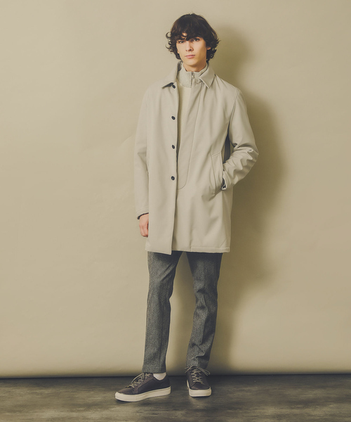 ABAHOUSE GRAY（アバハウスグレイ）の「【秋冬生地/セットアップ対応】ヘリンボーン柄 ニット スラックス パンツ（スラックス・メンズ・ネイビー/グレー/グレイッシュベージュ・48/50/44/46）」の12枚目の写真