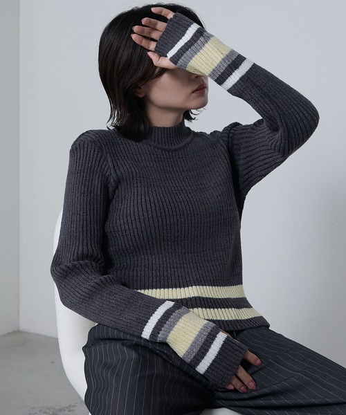 Aimeine エメイン　シルク混コンパクトリブニット シルク混コンパクトリブニット｜PETAL ONLINE（ペタルオンライン）