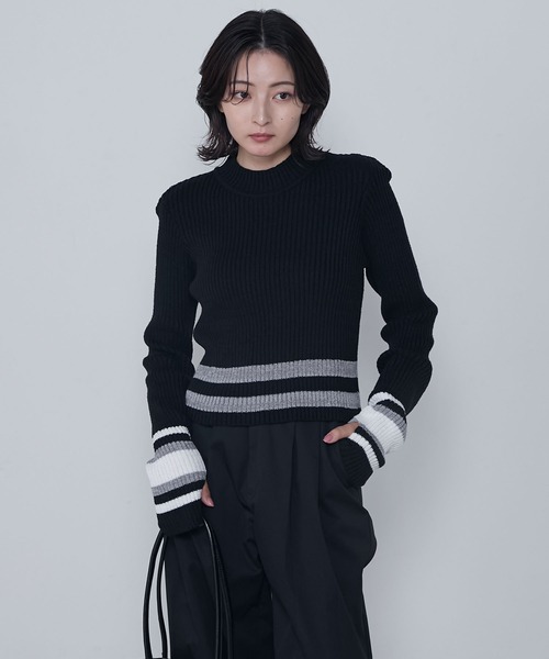 Aimeine エメイン シルク混コンパクトリブニット Aimeine エメイン