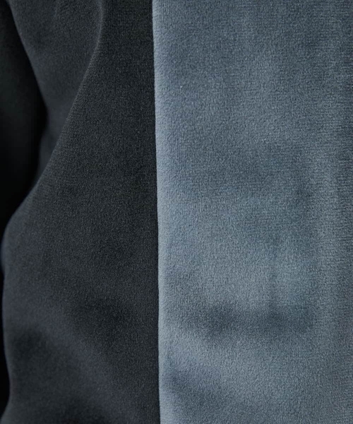 MK MICHEL KLEIN HOMME (エムケーミッシェルクランオム)の「【残りわずか/在庫限り/洗える】切り替えパーカー/マイクロベロア(パーカー・メンズ・チャコールグレー/ホワイト/ダークインディゴブルー・46/51/48)」の6枚目の写真