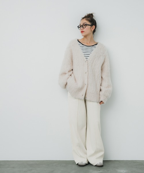 coca(coca)(コカ)の「ピグメント加工スウェットパンツ(スウェットパンツ・レディース・アイボリー/ブラック・L/M)」の11枚目の写真