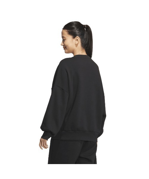 adidas（アディダス）の「アディダス adidas W CLG 裏起毛 クルースウェット（スウェット・レディース・ベージュ/バーガンディー/ブラック・S/M/L/XL）」の12枚目の写真