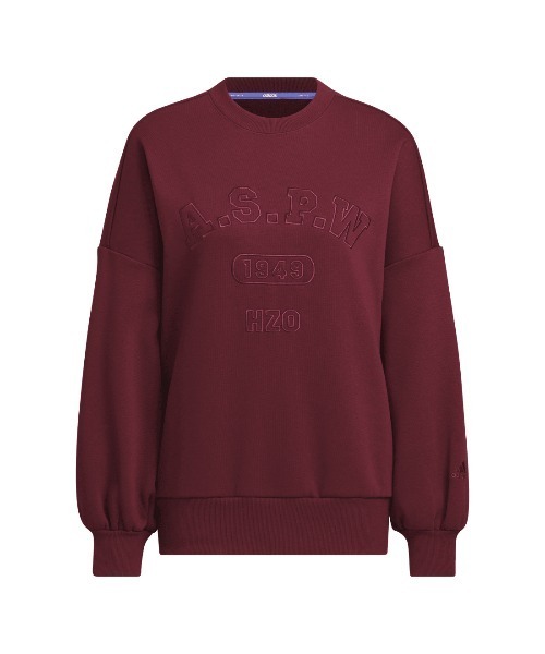 adidas（アディダス）の「アディダス adidas W CLG 裏起毛 クルースウェット（スウェット・レディース・ベージュ/バーガンディー/ブラック・S/M/L/XL）」の6枚目の写真