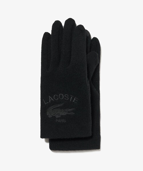 LACOSTE（ラコステ）の「ラムウールグローブ タッチパネル対応 23ｃｍ～24ｃｍ（手袋・メンズ・ブラック/ダークネイビー・FREE）」の9枚目の写真