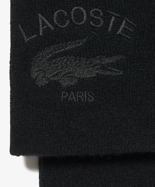 LACOSTE（ラコステ）の「ラムウールグローブ タッチパネル対応 23ｃｍ～24ｃｍ（手袋・メンズ・ブラック/ダークネイビー・FREE）」の10枚目の写真
