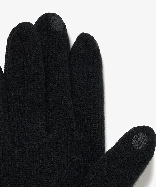 LACOSTE（ラコステ）の「ラムウールグローブ タッチパネル対応 23ｃｍ～24ｃｍ（手袋・メンズ・ブラック/ダークネイビー・FREE）」の11枚目の写真