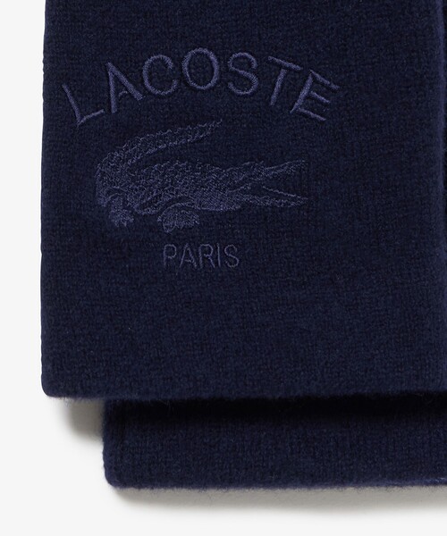LACOSTE（ラコステ）の「ラムウールグローブ タッチパネル対応 23ｃｍ～24ｃｍ（手袋・メンズ・ブラック/ダークネイビー・FREE）」の12枚目の写真