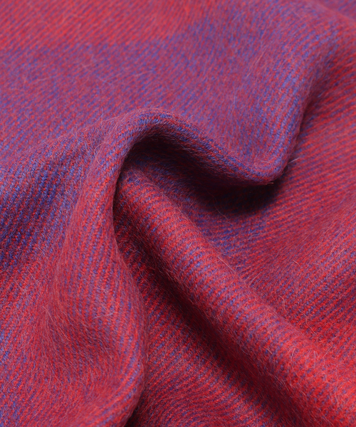 THE INOUE BROTHERS(ザイノウエブラザーズ)の「【THE INOUE BROTHERS / ザ イノウエブラザーズ】Brushed Scole Block(マフラー・メンズ・ライトブルー/レッド系その他・FREE)」の8枚目の写真