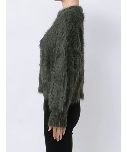 dazzlin（ダズリン）の「シャギークルーニットトップス（ニット/セーター・レディース・アイボリー/チャコールグレー/レッド/ピンク・FREE）」の15枚目の写真