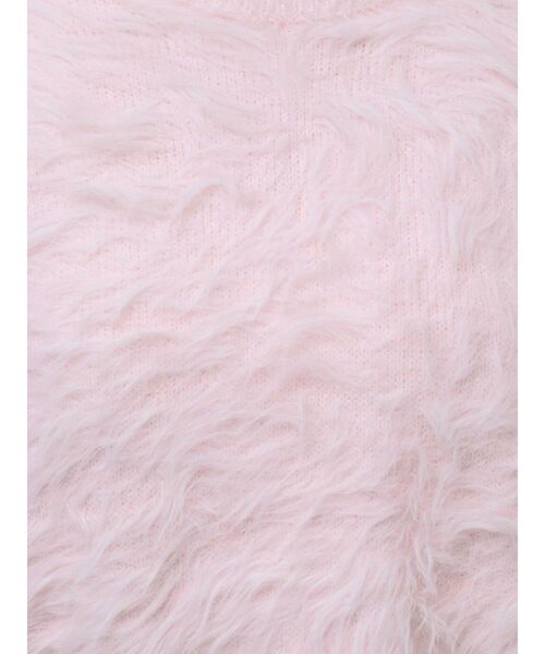 dazzlin（ダズリン）の「シャギークルーニットトップス（ニット/セーター・レディース・アイボリー/チャコールグレー/レッド/ピンク・FREE）」の6枚目の写真