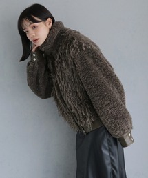 cheriella（シェリエラ）の「【cheriella】ファー＆ボアコンビショートジャケット（その他アウター）」