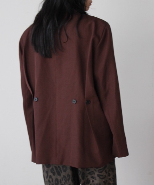 SANSeLF（サンセルフ）の「バックボタンテーラードジャケット【SANSeLF】 sanw24a053（その他アウター・レディース・ブラウン・FREE）」の10枚目の写真