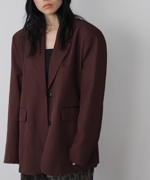 SANSeLF（サンセルフ）の「バックボタンテーラードジャケット【SANSeLF】 sanw24a053（その他アウター・レディース・ブラウン・FREE）」の12枚目の写真