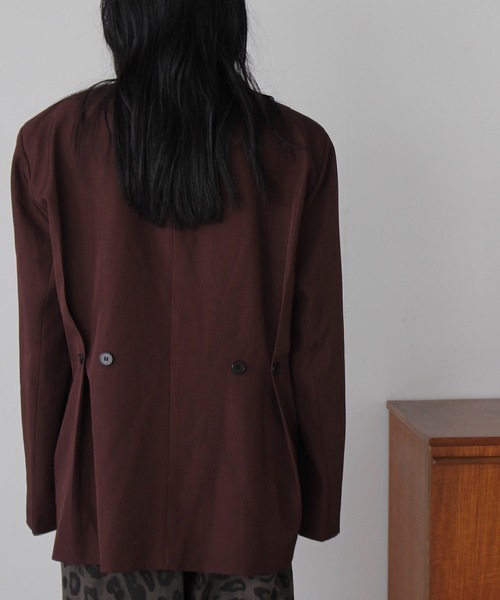 SANSeLF（サンセルフ）の「バックボタンテーラードジャケット【SANSeLF】 sanw24a053（その他アウター・レディース・ブラウン・FREE）」の13枚目の写真