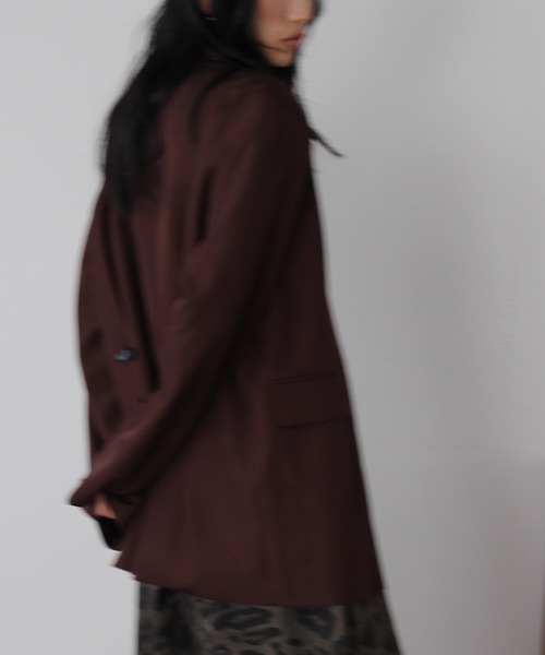 SANSeLF（サンセルフ）の「バックボタンテーラードジャケット【SANSeLF】 sanw24a053（その他アウター・レディース・ブラウン・FREE）」の14枚目の写真