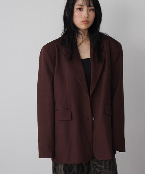 SANSeLF（サンセルフ）の「バックボタンテーラードジャケット【SANSeLF】 sanw24a053（その他アウター・レディース・ブラウン・FREE）」の15枚目の写真