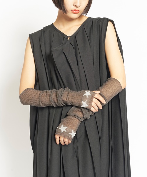 gomme（ゴム）の「シアースターアームカバー（アームカバー・レディース・ブルー/グレー/ブラック/ホワイト・FREE）」の3枚目の写真