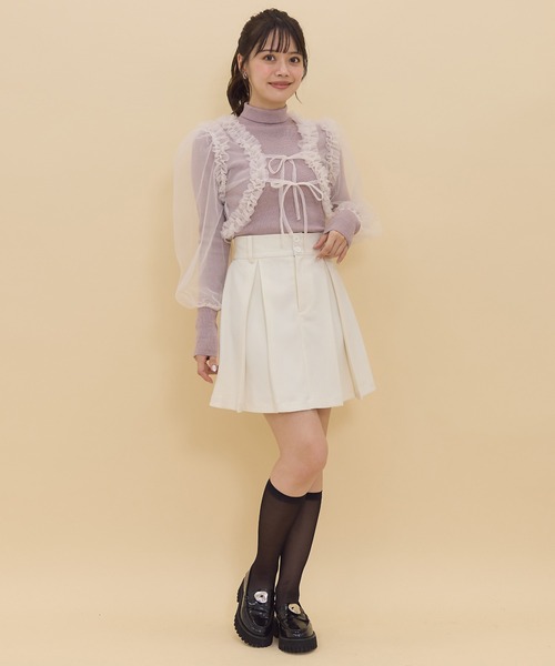 REDYAZEL（レディアゼル）の「チュールボレロニット＆プルオーバーセット（ニット/セーター・レディース・ピンク/ブルー/チャコールグレー・FREE）」の22枚目の写真