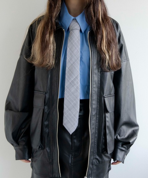 WEGO（ウィゴー）の「WEGO/柄ネクタイ（ネクタイ・レディース・ブルー系その他2/ライトピンク/サックスブルー/グレー系その他2/イエロー系その他3/ピンク/レッド系その他2・FREE）」の2枚目の写真