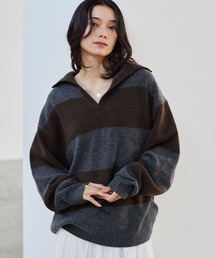 BARNYARDSTORM | BARNYARDSTORM / ラガーニット  【YouTube「i.style closet」紹介アイテム】(ニット/セーター)