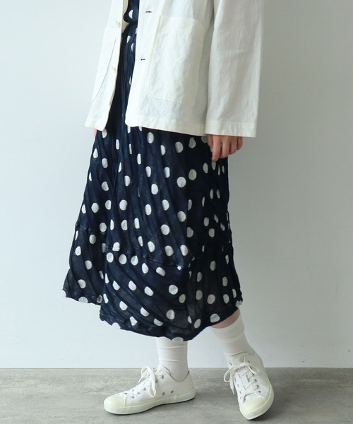 bulle de savon（ビュルデサボン）の「○Dot 接結ジャカード スカート