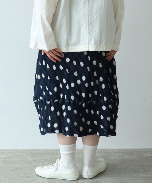 bulle de savon（ビュルデサボン）の「○Dot 接結ジャカード スカート