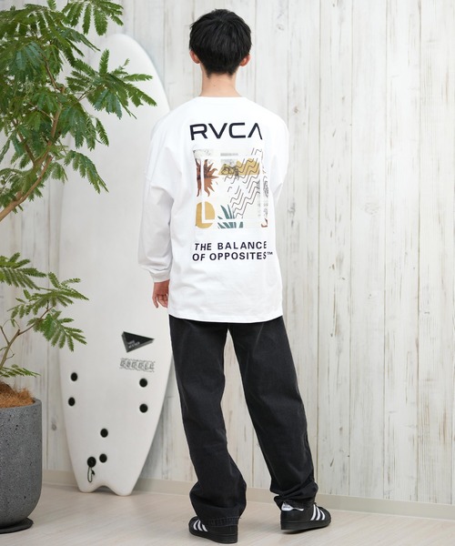 RVCA(ルーカ)の「【ムラサキスポーツ限定】RVCA/ルーカ ロンTee/長袖Tシャツ ボックスロゴ オーバーサイズ ユニセックス BF041-158(Tシャツ/カットソー・メンズ・ベージュ/ホワイト/ブラック・L/M/S)」の18枚目の写真