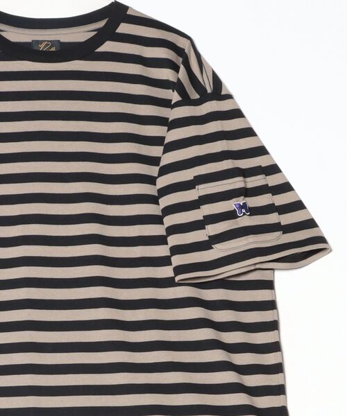Needles(ニードルス)の「Needles/ニードルズ/BORDER TEE(Tシャツ/カットソー・メンズ・ブラック・XL)」の2枚目の写真
