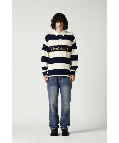 VIVASTUDIO(ビバスタジオ)の「ロゴラガーシャツ / LOGO RUGGER SHIRT(Tシャツ/カットソー・メンズ・アイボリー/ブルー系その他・LARGE/MEDIUM)」の11枚目の写真